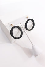 Load image into Gallery viewer, Organic hoops | Matte black