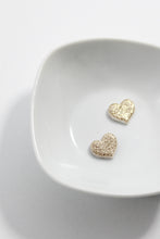 Load image into Gallery viewer, Glitter heart studs